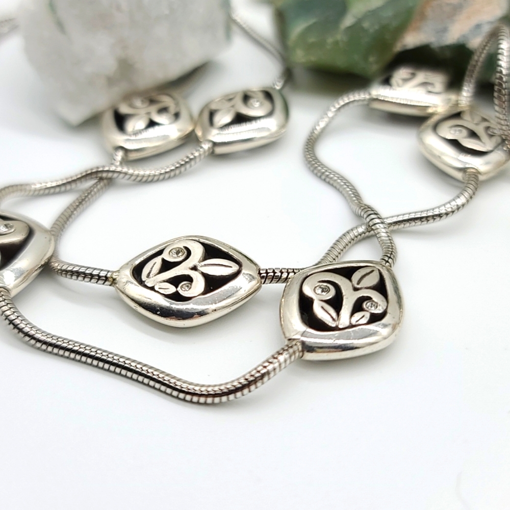 Brighton "EVE'S MAGIC" XL Layering Necklace w/ Abstract Diamond Stations - Picture 14 of 15